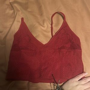 Red braelette top